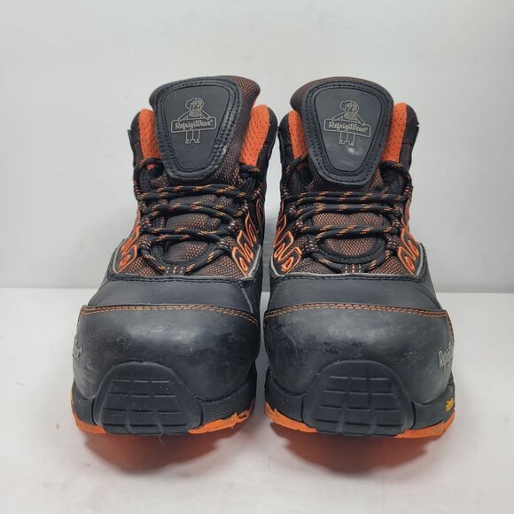 RefrigiWear Men\'s Black & Orange Insulated Waterproof Work Boots US Size 9.5 main image 6